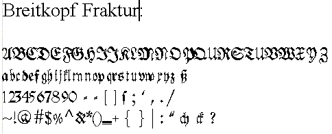 Fraktur Font